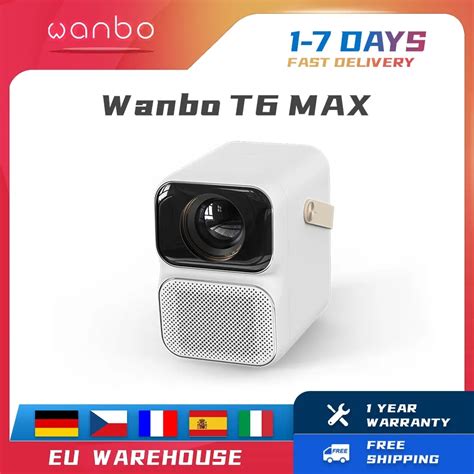 Global Version Wanbo T6 Max Projector Android 9 0 1080P 550ANSI Lumens