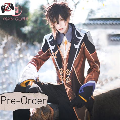 Pre Order ชุด วิก Cosplay Genshin Impact Zhongli Shopee Thailand