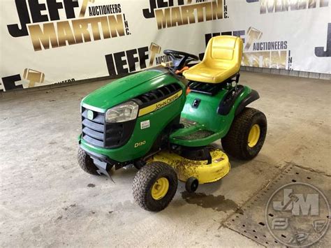 JOHN DEERE D130 RIDING MOWER SN 1GXD130ECFF614359 Jeff Martin