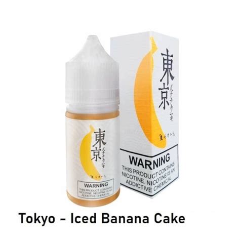 Buy Tokyo Banana Cake 30ml Best Tokyo Banana Salt Nic 35mg