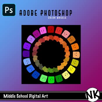 Adobe Photoshop Color Wheel Project by Digital Art with Kirby | TPT