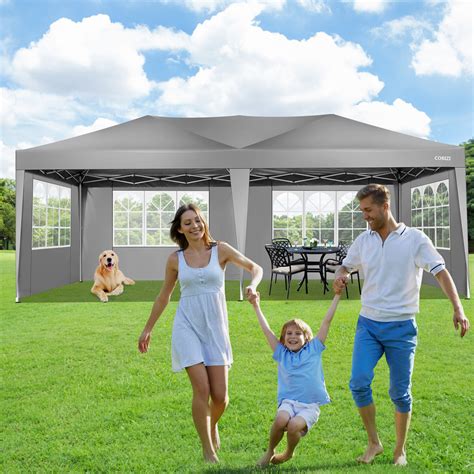 Cobizi Ft W X Ft D Metal Pop Up Canopy Tent Outdoor Party Tent