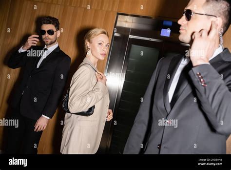 Personal Security And Protection Concept Successful Blonde Woman With