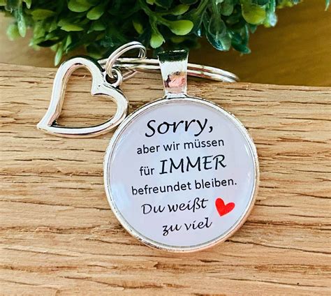 Sorry wir müssen immer befreundet bleiben Du weißt zu viel Etsy