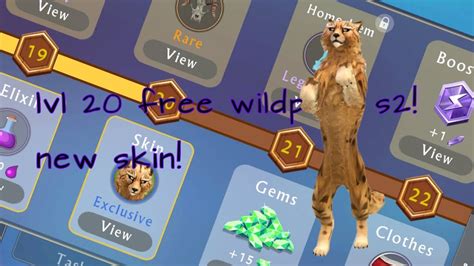 Reachng Lvl Free Wildpass On Wildcraft Season Exclusive Skin