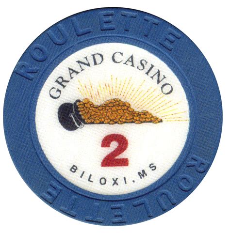 Grand Casino, Biloxi, MS Table 2 Roulette Chip - Chipper Club