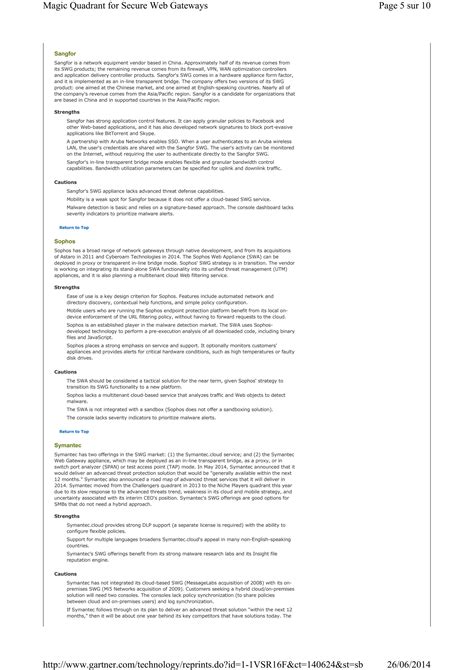 G06 2014 Magic Quadrant For Secure Web Gateways Pdf