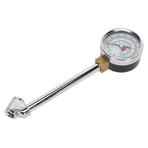 Twin Connector Tyre Pressure Gauge Psi Huttie