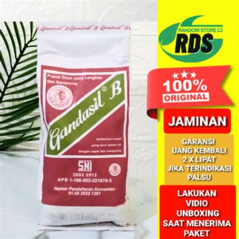 Pupuk Gandasil B 100gr Lazada Indonesia