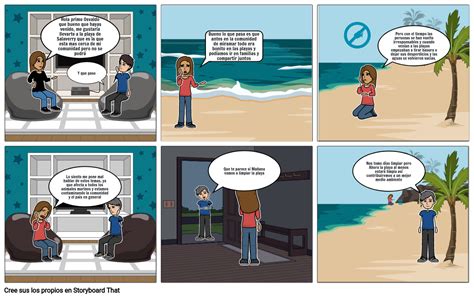 Las Playas Contaminadas Storyboard By Millene63146