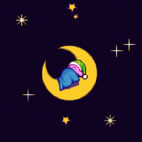 Sleep Moon GIF - Sleep Moon Kirby - Discover & Share GIFs