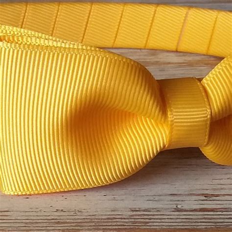 Yellow Hair Bow Etsy