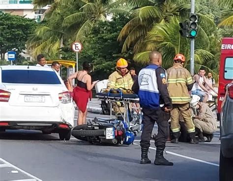 Acidente Entre Carro E Moto Em Niterói Deixa Ferido O São Gonçalo