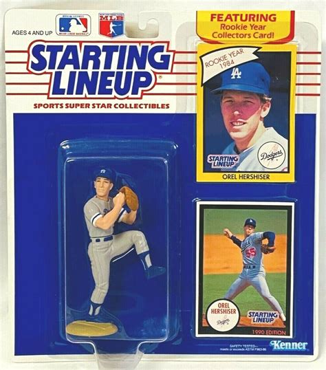 Starting Lineup 1990 Orel Hershiser Mlb Los Angeles Dodgers Values Mavin