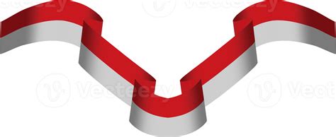 Indonesia Flag Ribbon Flutter Png