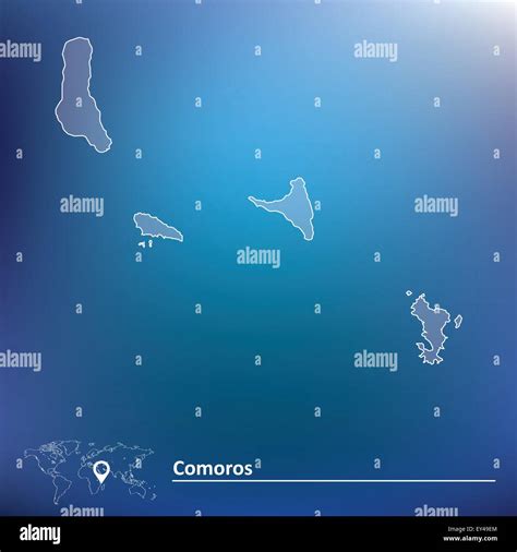 Map Of Comoros Vector Illustration Stock Vector Image Art Alamy