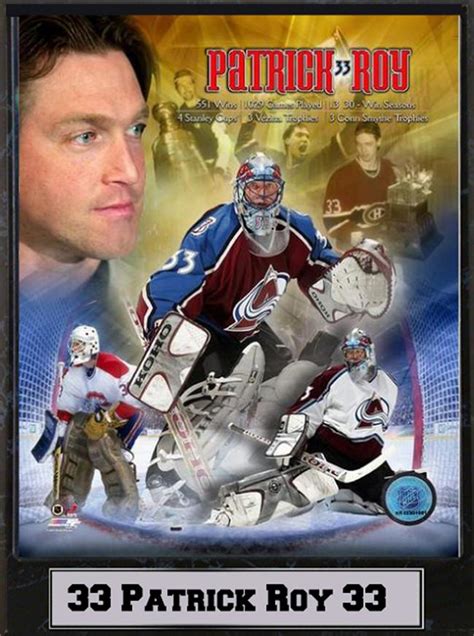 9x12 Plaque Patrick Roy Colorado Avalanche