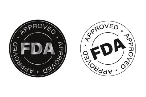 Food Drug Administration Fda Approved Vector Stamp Stock 41 Off