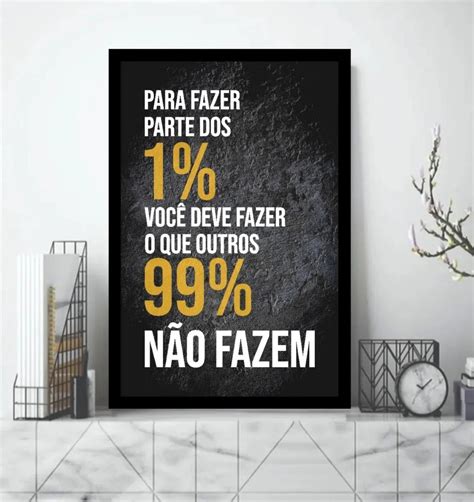 1 Quadro Decorativo Frases Positivas Motivação Elo7