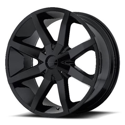 22 Kmc Wheels Km651 Slide Gloss Black Rims Kmc003 2