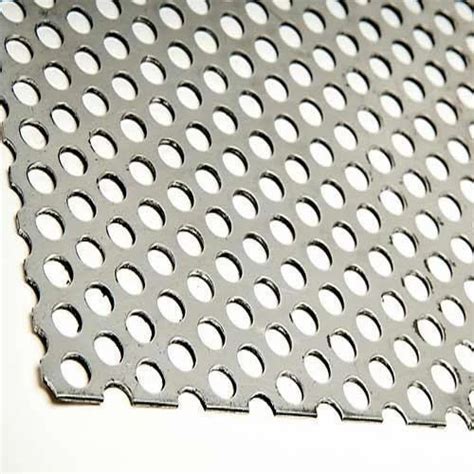 Hot Rolled Round Hole Stainless Steel Perforated Sheet Thickness 2 5mm Rs 160 Square Feet