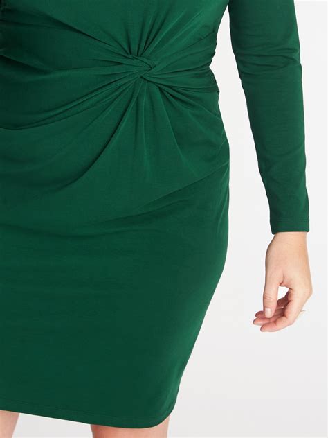 Twist Front Plus Size Bodycon Dress Old Navy