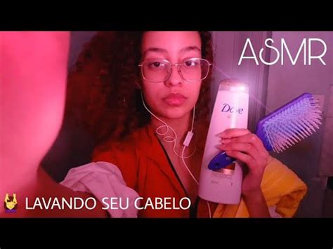 Asmr Lavando Seu Cabelo Sons Reais Youtube