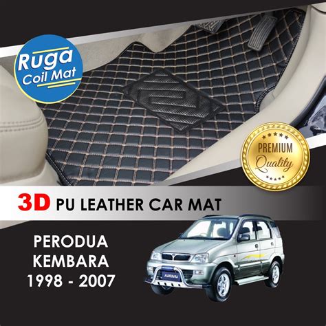 Perodua Kembara 1998 2007 3d Pu Leather Car Carpet Karpet Kereta