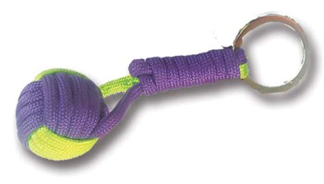 Cartella 12 Portachiavi Cord Ball In Cordino Ass Neon Eurogross