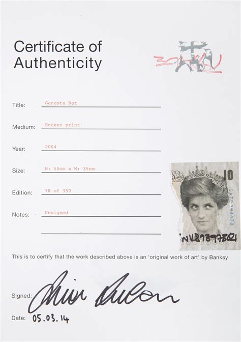 Banksy Gangsta Rat
