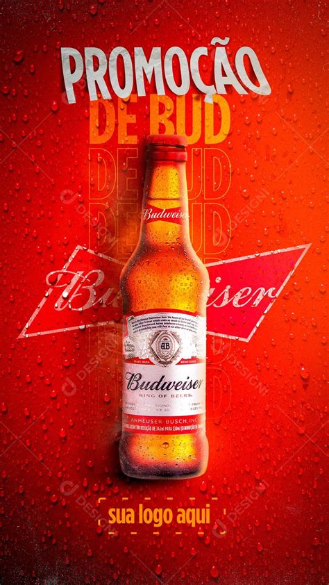 Promoção De Budweiser Cervejas Social Media Psd Editável Budweiser