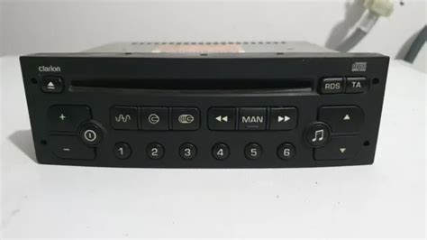 Peugeot Cc Autoradio Clarion Pu A Cd Player Xt