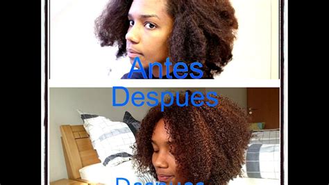 Keratina En El Pelo Afro Sin Dejarlo Liso Paso A Paso En Casa Youtube