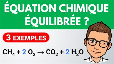 Équilibrer une équation chimique Exercice facile Collège Physique