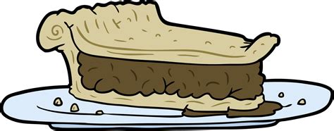 cartoon tasty pie  vector art  vecteezy