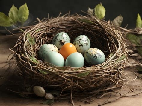 Premium Photo Birds Nest With Eggs