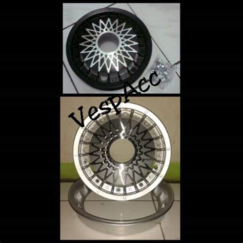 Jual Velg Blower Ring 10 Vespa Import Hitam Silver Shopee Indonesia