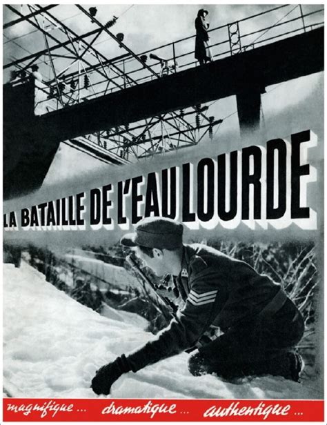 Affiches et pochettes La bataille de l eau lourde de Jean Dréville