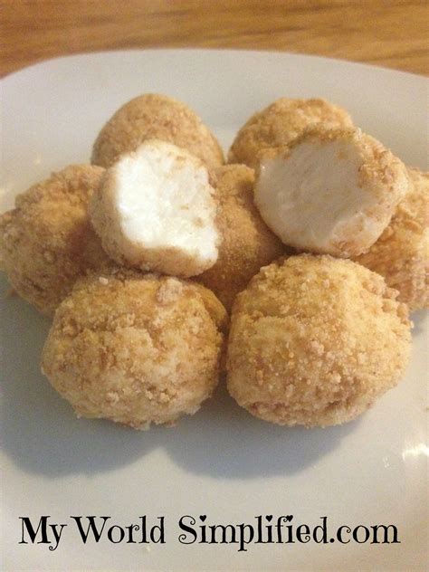 No Bake Cheesecake Bites - myworldsimplified.com