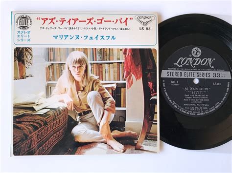 やや傷や汚れありMARIANNE FAITHFULL AS TEARS GO BY マリアンヌフェイスフル シングル盤