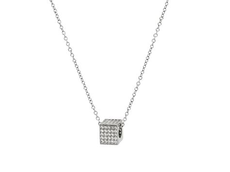 Sterling Silver Sparkling Pandora's Box Necklace - Walmart.com