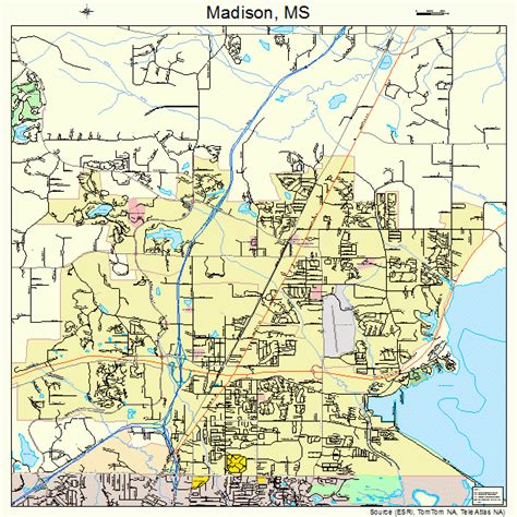 Madison Mississippi Street Map 2844520