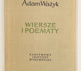 WAŻYK ADAM Wiersze i poematy autograf Antique Concept store