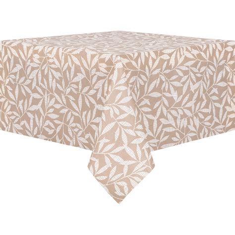 Mainstays Peva Tan Leaves Tablecloth Walmart Canada
