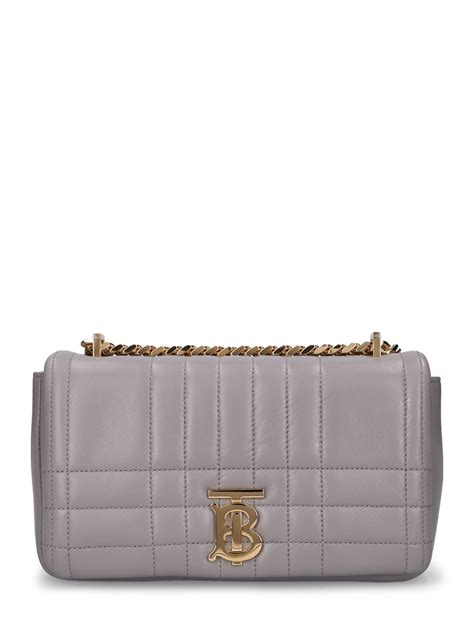 Burberry Petit Sac Port Paule En Cuir Matelass Lola Cloud Grey