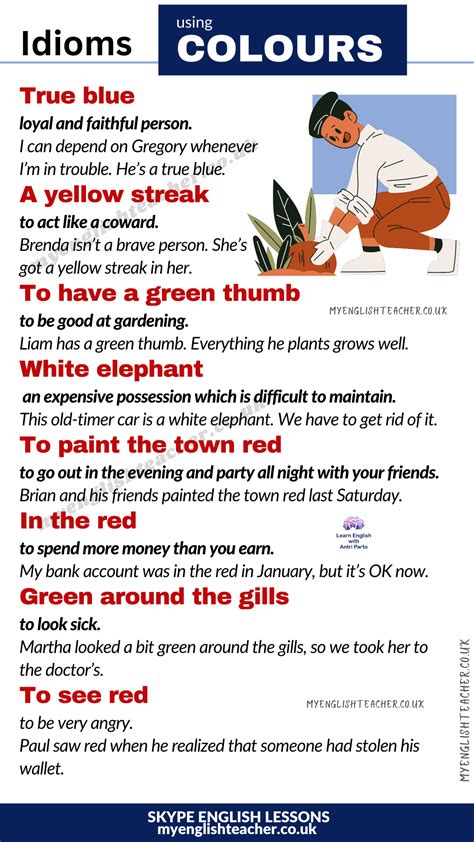 Colour Idioms My Lingua Academy