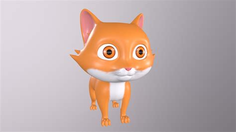 Cartoon Cat 3d Model Turbosquid 2088312