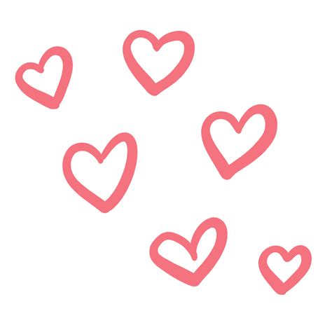 Doodle Hearts Graphic 10794371 PNG