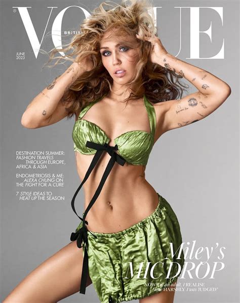 Miley Cyrus British Vogue Magazine Steven Meisel Style Fashion Tom