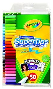 Crayola Non Toxic Washable Marker Set With Scented Markers Super Tip